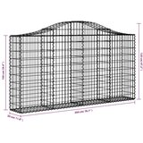  Gabionska košara s lukom 200x30x100/120 cm pocinčano željezo | shoptok.hr