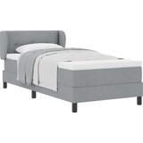 vidaXL Box Spring postelja z vzmetnico svetlo siva 90x190 cm tkanina | Shoptok.si