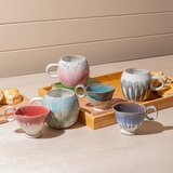 Sass & Belle Rožnata/kremno bela keramična skodelica Colette – | Shoptok.si
