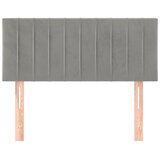  Uzglavlje svjetlosivo 90x5x78/88 cm baršunasto | shoptok.hr