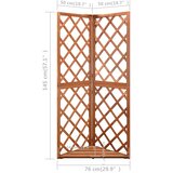  Kutna rešetka 50 x 50 x 145 cm od masivne jelovine | Eponuda.com