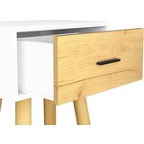 Livetastic MAJHNA NOČNA OMARICA, bela, medeni hrast | Shoptok.si