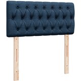  Krevet s oprugama i madracem plavi 90 x 200 cm od tkanine | shoptok.hr