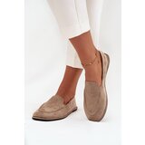Boto Women's Loafers Made of Eco Suede Flat Beige Miryelle | Shoptok.si