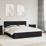  Krevetna konstrukcija Crna 180 x 200 cm Konstrukcijsko drvo | shoptok.hr