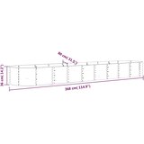 Povišena vrtna gredica od pocinčanog čelika 368x80x36 cm antracit | shoptok.hr