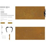  Vrtna vrata 85 x 100 cm od čelika COR-TEN | Shoptok.si