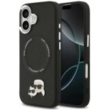 Karl Lagerfeld Originalen ovitek MagSafe iPhone 17 - Heads - črn - KLHMP17SPSMLRKCK | Shoptok.si