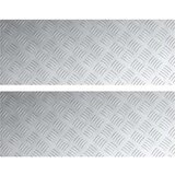 vidaXL Srebrna Aluminij 80 x 30 x 0.3 cm Neklizajući | shoptok.hr