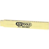 Ks Tools Zložljivi meter iz umetne mase, dolžina 2 m, rumene barve | Shoptok.si