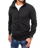 DStreet men's zipped sweatshirt dark gray BX5087 Cene