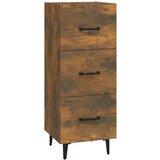 Maison Chic Komoda - Predalnik dimljeni hrast 34,5x34x90 cm inženirski les, (21718135) Cene