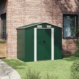  Vrtna kućica za pohranu zelena metalna 204 x 132 x 186 cm | shoptok.hr