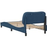 Okvir za krevet s uzglavljem plavi 90x200 cm od tkanine | shoptok.hr