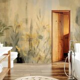  Foto tapeta - A touch of summer - floral motif with a meadow full of yellow flowers and grasses 250x175 | shoptok.hr