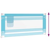  Sigurnosna ograda za dječji krevet plava 200 x 25 cm od tkanine | shoptok.hr