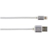 Skross 2.700242 Steel Line Chargen Sync Lightning / USB kabel, 1m | Shoptok.si