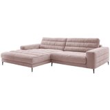 Pure Home Lifestyle SEDEŽNA GARNITURA, rebrasti žamet roza | Shoptok.si