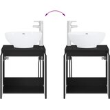  Set ormarića za kupaonicu 3 kom. Crna 49,5 x 44,5 x 65 cm | shoptok.hr