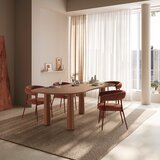 MOME Rjava klubska mizica z borovo mizno ploščo 110x220 cm Nahia – | Shoptok.si