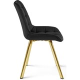  SORIA stolica - crni baršun / zlatne noge x 1 | shoptok.hr