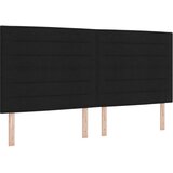  LED okvir za krevet s madracem Crna 200 x 200 cm Tkanina - Crna 200 x 200 cm Dizajn linija | shoptok.hr
