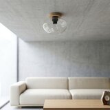  Plafonsko svetlo FLO WOOD 1xE27/15W/230V hrast/prozirno Ø 22 cm | Eponuda.com