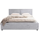 MID.YOU OBLAZINJENA POSTELJA 180 cm x 200 cm , les, tekstil, leseni material svetlo siva | Shoptok.si