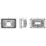  LED prednje svetlo za traktor LED/69W/10-30V IP69 5700K pravougaono | Eponuda.com