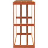 vidaXL Vanjski držač za cjepanice voštano smeđi 109x52x106 cm borovina | shoptok.hr