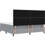  Okvir kreveta s madracem Svijetlosiva Tkanina 200 x 200 cm Madrac | shoptok.hr