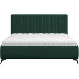Hom`in OBLAZINJENA POSTELJA 160 cm x 200 cm , tekstil gozdno zelena | Shoptok.si