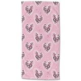 Good Morning Ružičasti ručnik za plažu od samta za djecu 75x150 cm Femke – | shoptok.hr