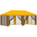vidaXL Paviljon s stenami 6 x 3 m Rumena Poliester in jeklo 190, (5000218809) | Shoptok.si