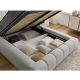 Bobochic Paris Zeleni tapecirani bračni krevet s prostorom za odlaganje s podnicom 180x200 cm Denali – | shoptok.hr