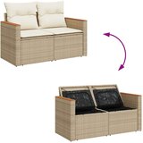  5-dijelni set vrtnih sofa s jastucima poliratan i bagrem bež | shoptok.hr
