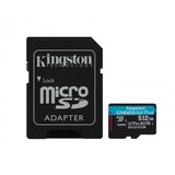 Kingston 512GB microsdxc canvas go plus 170R A2 U3 V30 card + adp, up to 170MB/s read, 90MB/s write SDCG3/512GB memorijska kartica  cene