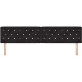 vidaXL Naslon za glavu s kristalnim gumbima, crni, 200 cm, baršun | shoptok.hr