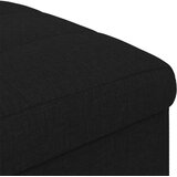  Otoman za pohranu s jastukom Crna 40 x 40 x 45 cm tkanina - Crna 40 cm tkanina | shoptok.hr