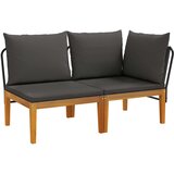  2 kom. Vrtni Lounge Set s Jastučićima Prirodna | shoptok.hr