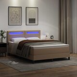  Krevet s opruga kutije s madracem Boja cappuccina 160 x 200 cm | shoptok.hr