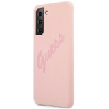 Guess GUHCS21MLSVSPI Big Logo silikonski ovitek za Samsung Galaxy S21 Plus G996 - roza z napisom Cene