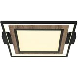 Globo LED stropna svjetiljka Gabalo (36 W, D x Š x V: 50 x 45 x 5,5 cm, Crna, Topla bijela)