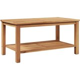 vidaXL Klubska miza Rjava 90 x 50 x 45 cm Trdna tikovina, (5000073440) Cene