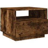  Stolić za kavu s LED svjetlima boja dimljenog hrasta 50x49x40cm | shoptok.hr