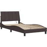  Okvir za krevet bez madraca tamnosmeđi 100x200 cm od tkanine | shoptok.hr