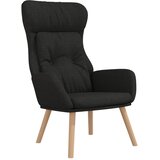  Stolica za opuštanje od tkanine crna | shoptok.hr