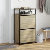  za cipele boja hrasta 60x34x112 cm konstruirano drvo | shoptok.hr