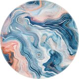 Vitaus Plavi/ružičasti periv okrugao tepih ø 100 cm Colors of Joy – | shoptok.hr