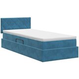 Krevet s od storage s uzglavljem Tamno plava 90 x 190 cm Baršun | shoptok.hr